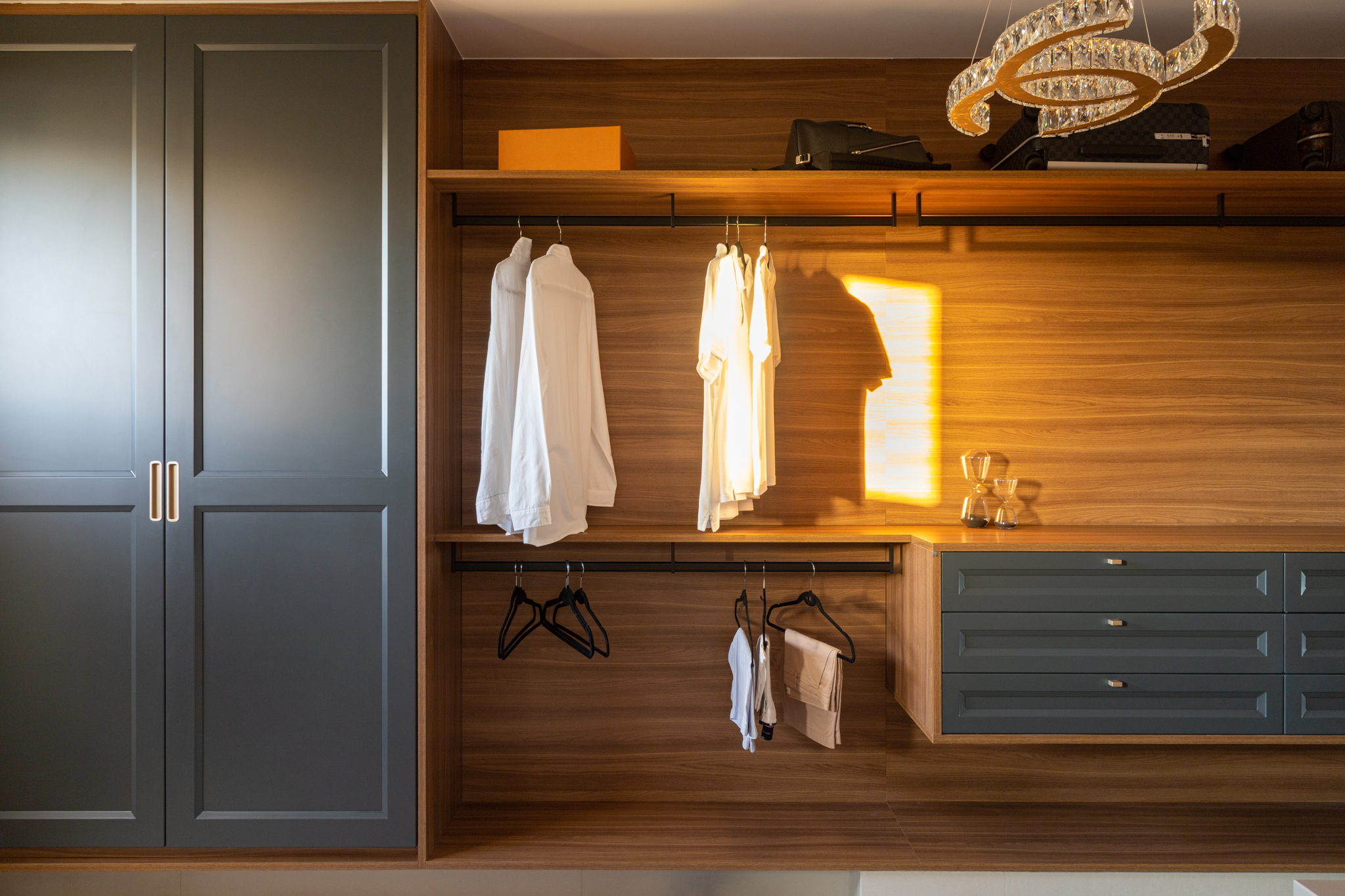 Detalhe do closet de Casa Contrappunto