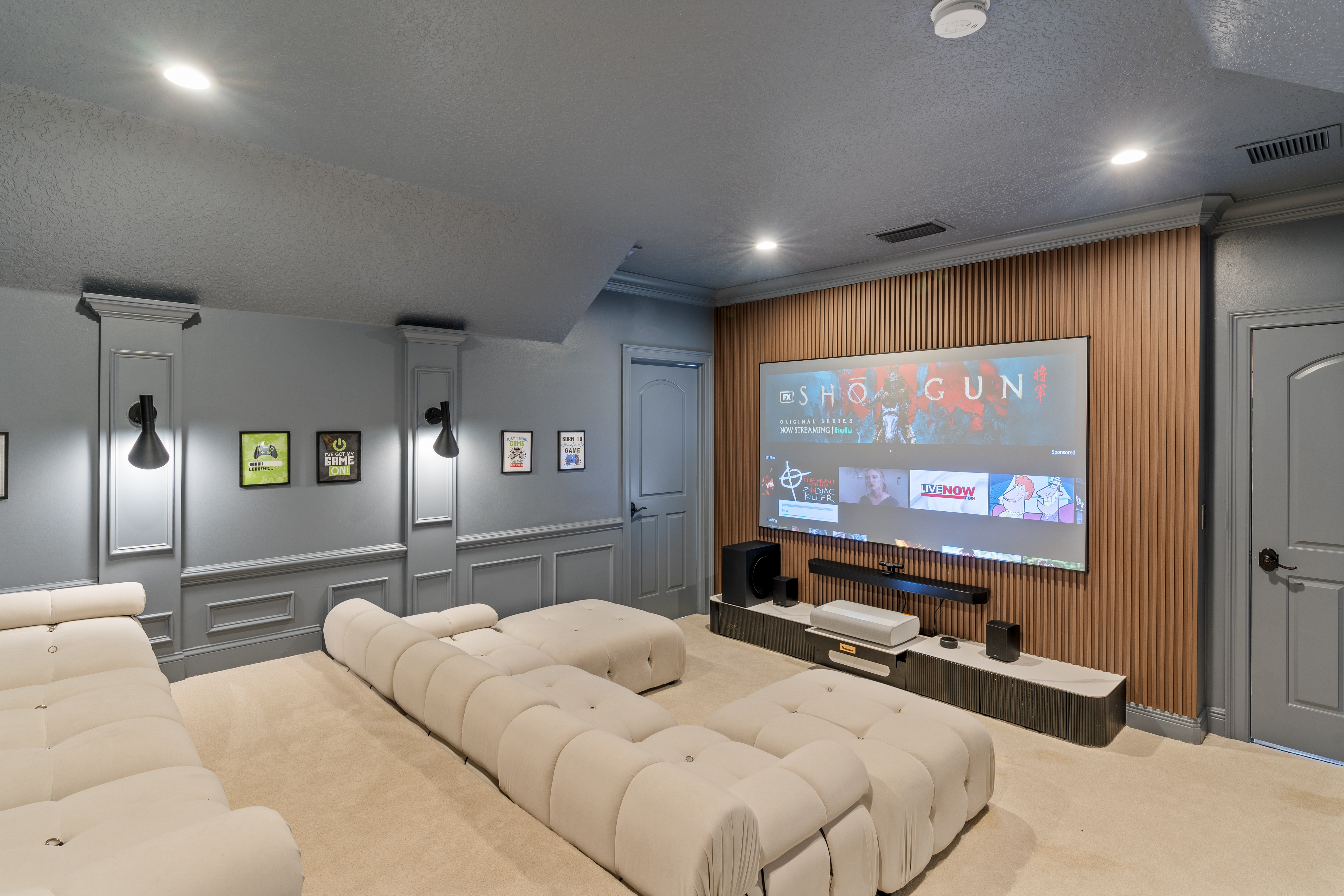 Sala de cinema de Casa Chiara